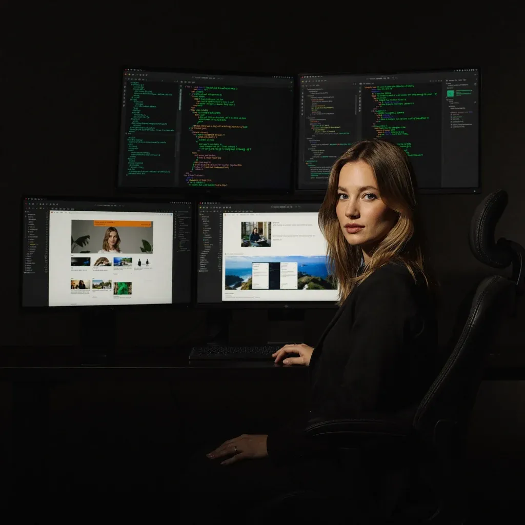 Web-Entwicklung bei graylife – Arbeit am Code-Editor